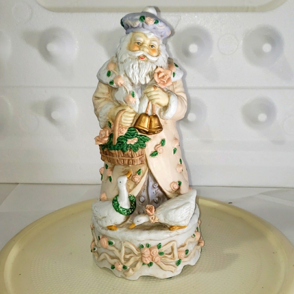 Bluedragon Creations Santa Figurine with Gold and Pink Accents - Picture 2 of 9